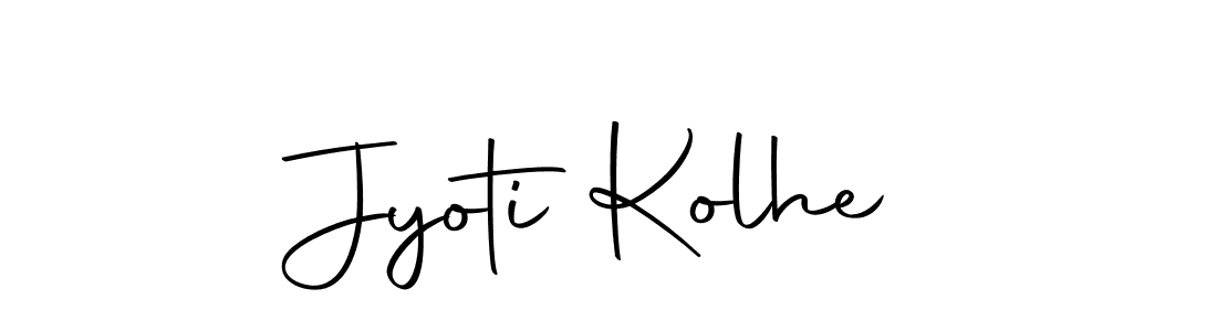 You should practise on your own different ways (Autography-DOLnW) to write your name (Jyoti Kolhe) in signature. don't let someone else do it for you. Jyoti Kolhe signature style 10 images and pictures png