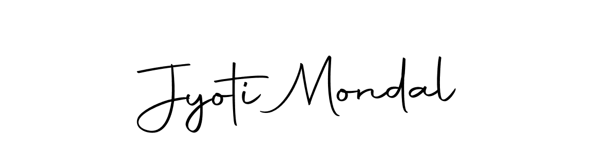 How to make Jyoti Mondal name signature. Use Autography-DOLnW style for creating short signs online. This is the latest handwritten sign. Jyoti Mondal signature style 10 images and pictures png