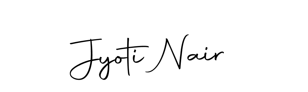 Make a beautiful signature design for name Jyoti Nair. Use this online signature maker to create a handwritten signature for free. Jyoti Nair signature style 10 images and pictures png