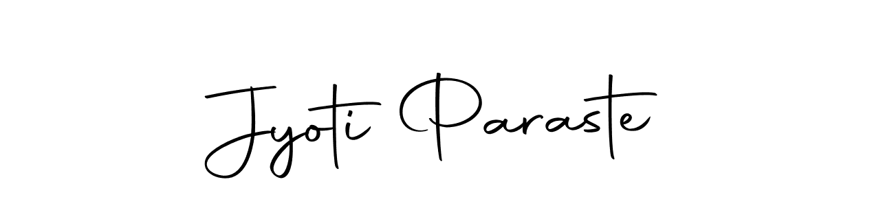 Make a beautiful signature design for name Jyoti Paraste. Use this online signature maker to create a handwritten signature for free. Jyoti Paraste signature style 10 images and pictures png