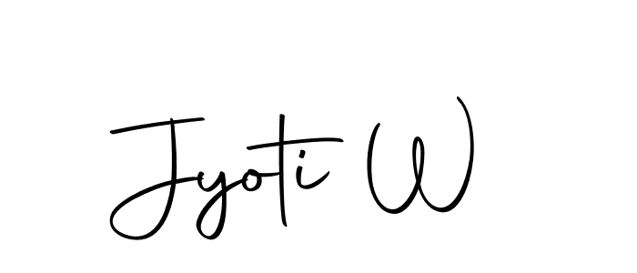 Autography-DOLnW is a professional signature style that is perfect for those who want to add a touch of class to their signature. It is also a great choice for those who want to make their signature more unique. Get Jyoti W name to fancy signature for free. Jyoti W signature style 10 images and pictures png