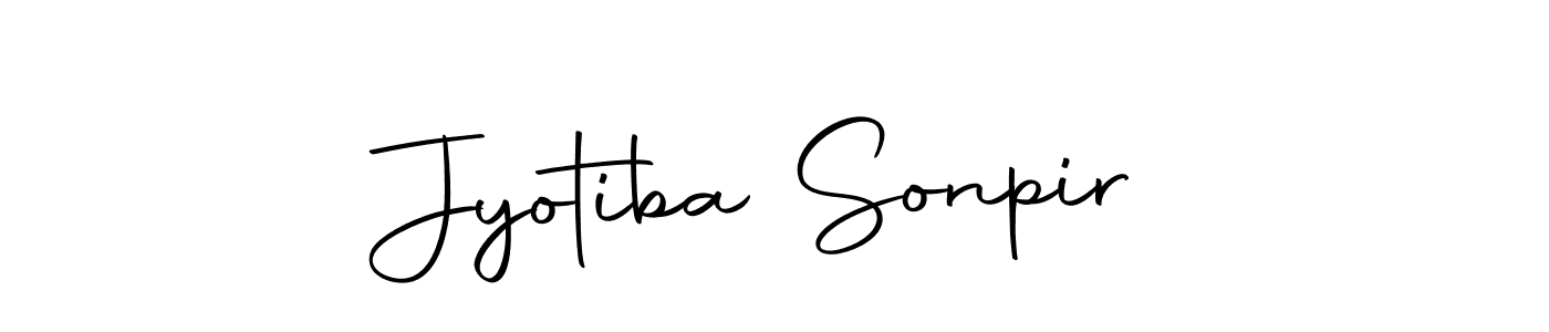 How to make Jyotiba Sonpir name signature. Use Autography-DOLnW style for creating short signs online. This is the latest handwritten sign. Jyotiba Sonpir signature style 10 images and pictures png