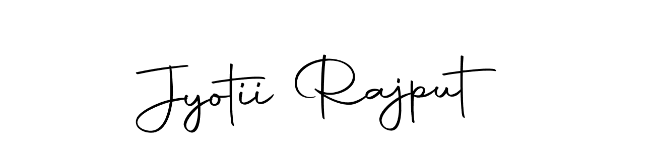 Use a signature maker to create a handwritten signature online. With this signature software, you can design (Autography-DOLnW) your own signature for name Jyotii Rajput. Jyotii Rajput signature style 10 images and pictures png