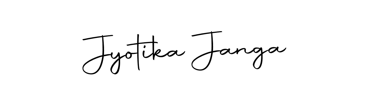 Jyotika Janga stylish signature style. Best Handwritten Sign (Autography-DOLnW) for my name. Handwritten Signature Collection Ideas for my name Jyotika Janga. Jyotika Janga signature style 10 images and pictures png