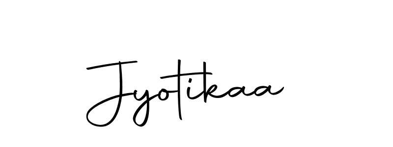 The best way (Autography-DOLnW) to make a short signature is to pick only two or three words in your name. The name Jyotikaa include a total of six letters. For converting this name. Jyotikaa signature style 10 images and pictures png