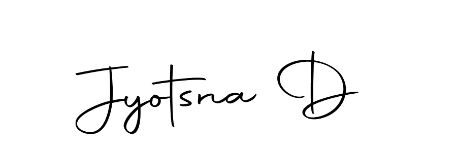 Design your own signature with our free online signature maker. With this signature software, you can create a handwritten (Autography-DOLnW) signature for name Jyotsna D. Jyotsna D signature style 10 images and pictures png