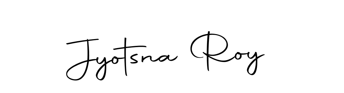 How to make Jyotsna Roy name signature. Use Autography-DOLnW style for creating short signs online. This is the latest handwritten sign. Jyotsna Roy signature style 10 images and pictures png
