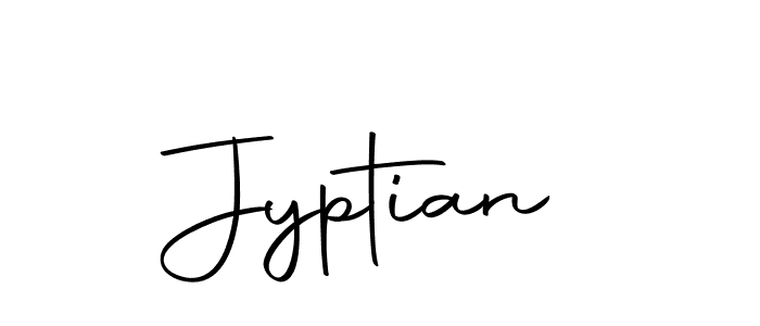 Design your own signature with our free online signature maker. With this signature software, you can create a handwritten (Autography-DOLnW) signature for name Jyptian. Jyptian signature style 10 images and pictures png