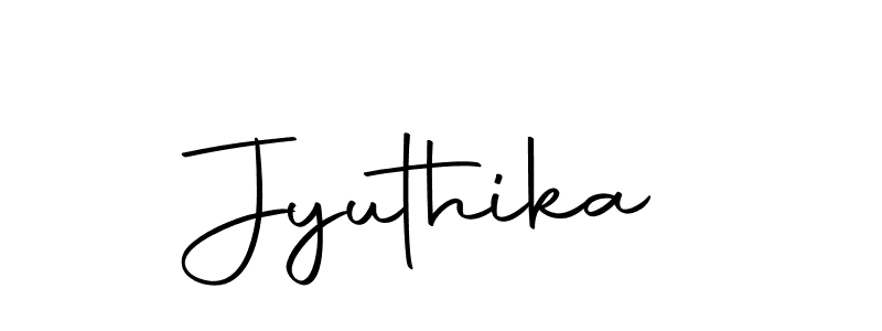 Design your own signature with our free online signature maker. With this signature software, you can create a handwritten (Autography-DOLnW) signature for name Jyuthika. Jyuthika signature style 10 images and pictures png