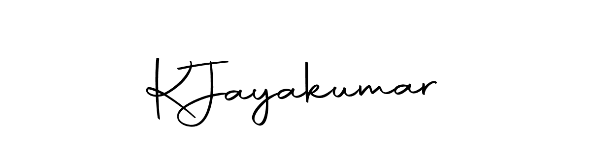 Use a signature maker to create a handwritten signature online. With this signature software, you can design (Autography-DOLnW) your own signature for name K  Jayakumar. K  Jayakumar signature style 10 images and pictures png