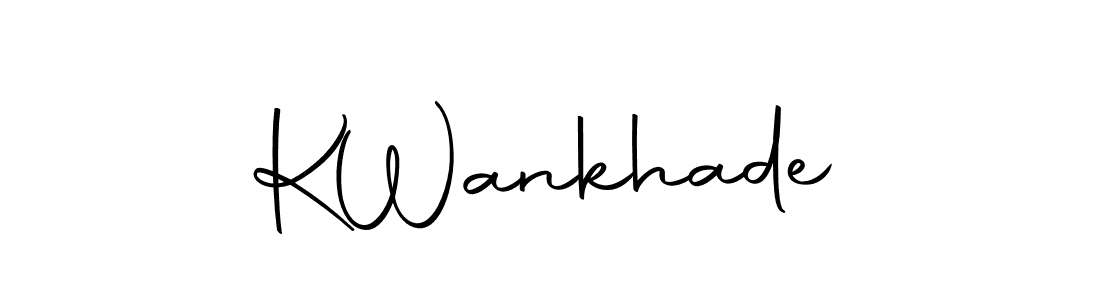 This is the best signature style for the K  Wankhade name. Also you like these signature font (Autography-DOLnW). Mix name signature. K  Wankhade signature style 10 images and pictures png
