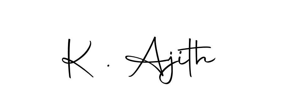 How to make K . Ajith name signature. Use Autography-DOLnW style for creating short signs online. This is the latest handwritten sign. K . Ajith signature style 10 images and pictures png