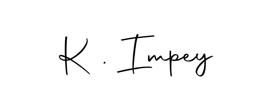 Make a beautiful signature design for name K . Impey. With this signature (Autography-DOLnW) style, you can create a handwritten signature for free. K . Impey signature style 10 images and pictures png