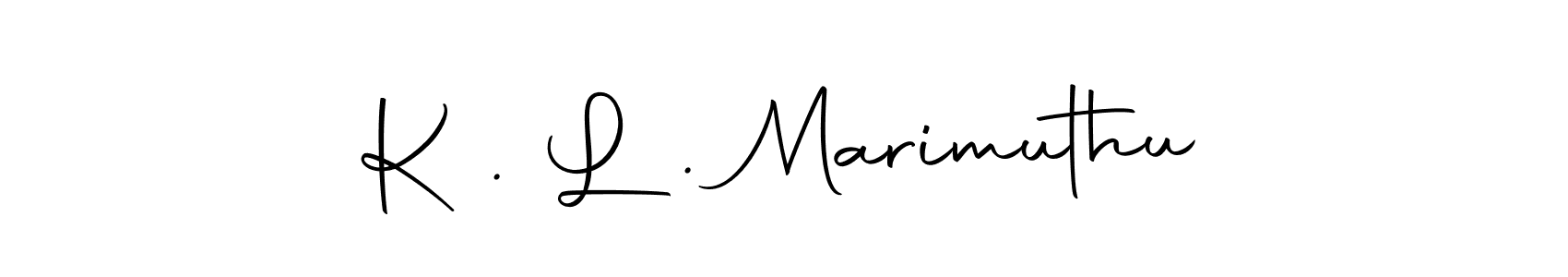 Make a beautiful signature design for name K . L . Marimuthu. Use this online signature maker to create a handwritten signature for free. K . L . Marimuthu signature style 10 images and pictures png