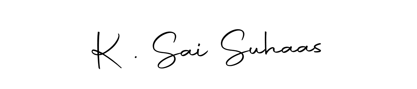 This is the best signature style for the K . Sai Suhaas name. Also you like these signature font (Autography-DOLnW). Mix name signature. K . Sai Suhaas signature style 10 images and pictures png