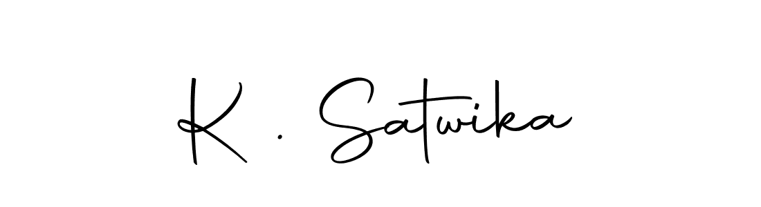 How to make K . Satwika signature? Autography-DOLnW is a professional autograph style. Create handwritten signature for K . Satwika name. K . Satwika signature style 10 images and pictures png