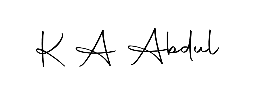 if you are searching for the best signature style for your name K A Abdul. so please give up your signature search. here we have designed multiple signature styles  using Autography-DOLnW. K A Abdul signature style 10 images and pictures png