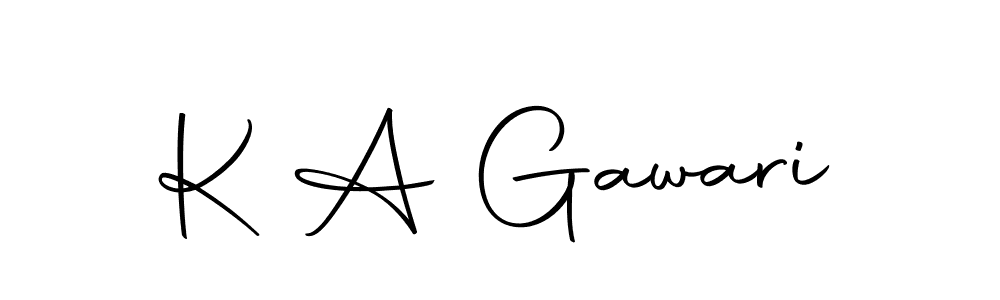 Autography-DOLnW is a professional signature style that is perfect for those who want to add a touch of class to their signature. It is also a great choice for those who want to make their signature more unique. Get K A Gawari name to fancy signature for free. K A Gawari signature style 10 images and pictures png