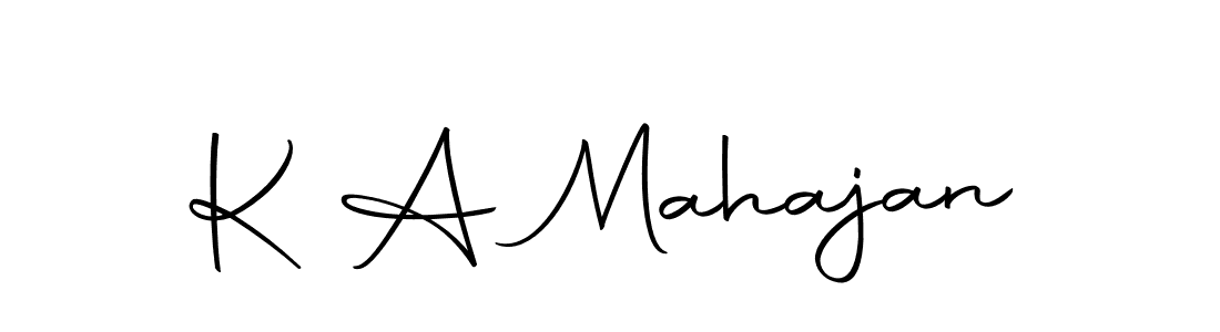 The best way (Autography-DOLnW) to make a short signature is to pick only two or three words in your name. The name K A Mahajan include a total of six letters. For converting this name. K A Mahajan signature style 10 images and pictures png