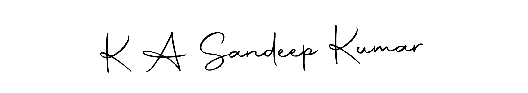 Autography-DOLnW is a professional signature style that is perfect for those who want to add a touch of class to their signature. It is also a great choice for those who want to make their signature more unique. Get K A Sandeep Kumar name to fancy signature for free. K A Sandeep Kumar signature style 10 images and pictures png