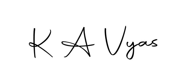 Make a short K A Vyas signature style. Manage your documents anywhere anytime using Autography-DOLnW. Create and add eSignatures, submit forms, share and send files easily. K A Vyas signature style 10 images and pictures png