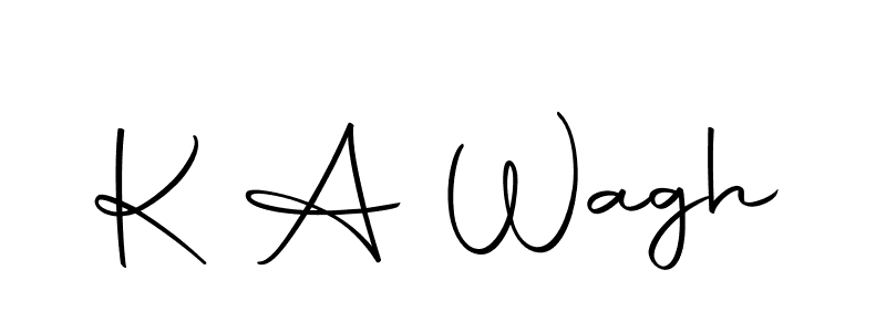 Use a signature maker to create a handwritten signature online. With this signature software, you can design (Autography-DOLnW) your own signature for name K A Wagh. K A Wagh signature style 10 images and pictures png