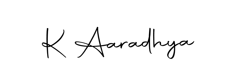 You can use this online signature creator to create a handwritten signature for the name K Aaradhya. This is the best online autograph maker. K Aaradhya signature style 10 images and pictures png
