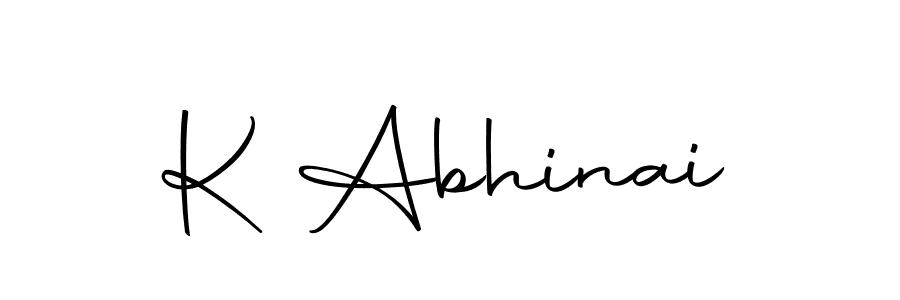 Make a beautiful signature design for name K Abhinai. With this signature (Autography-DOLnW) style, you can create a handwritten signature for free. K Abhinai signature style 10 images and pictures png