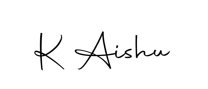 Create a beautiful signature design for name K Aishu. With this signature (Autography-DOLnW) fonts, you can make a handwritten signature for free. K Aishu signature style 10 images and pictures png