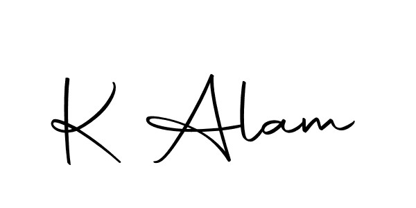 Here are the top 10 professional signature styles for the name K Alam. These are the best autograph styles you can use for your name. K Alam signature style 10 images and pictures png