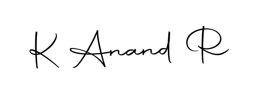Autography-DOLnW is a professional signature style that is perfect for those who want to add a touch of class to their signature. It is also a great choice for those who want to make their signature more unique. Get K Anand R name to fancy signature for free. K Anand R signature style 10 images and pictures png