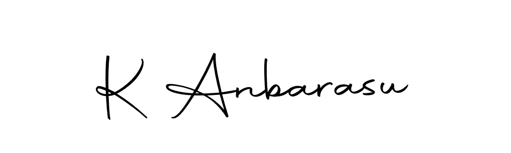 Create a beautiful signature design for name K Anbarasu. With this signature (Autography-DOLnW) fonts, you can make a handwritten signature for free. K Anbarasu signature style 10 images and pictures png