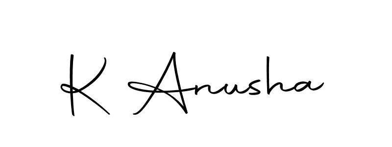 Similarly Autography-DOLnW is the best handwritten signature design. Signature creator online .You can use it as an online autograph creator for name K Anusha. K Anusha signature style 10 images and pictures png