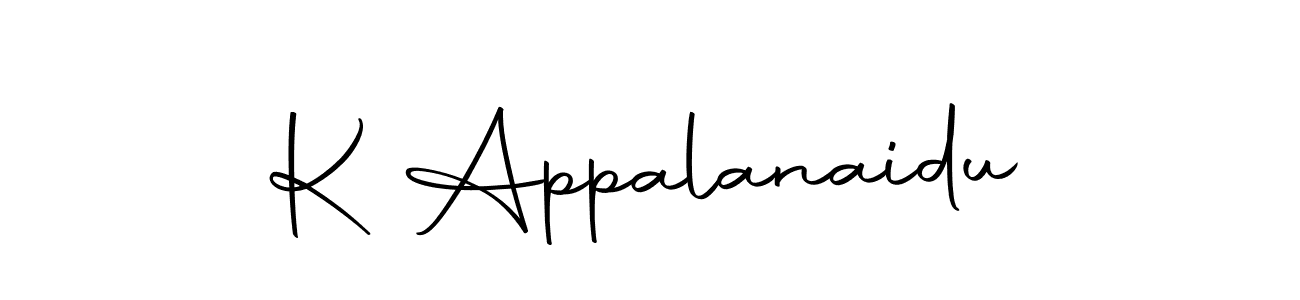 The best way (Autography-DOLnW) to make a short signature is to pick only two or three words in your name. The name K Appalanaidu include a total of six letters. For converting this name. K Appalanaidu signature style 10 images and pictures png