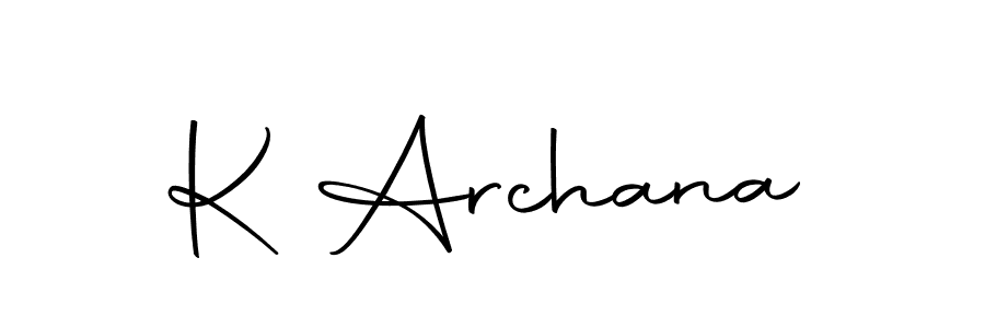 Use a signature maker to create a handwritten signature online. With this signature software, you can design (Autography-DOLnW) your own signature for name K Archana. K Archana signature style 10 images and pictures png