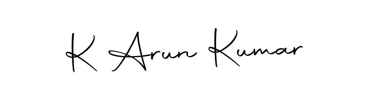 This is the best signature style for the K Arun Kumar name. Also you like these signature font (Autography-DOLnW). Mix name signature. K Arun Kumar signature style 10 images and pictures png