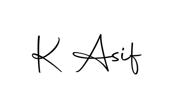 The best way (Autography-DOLnW) to make a short signature is to pick only two or three words in your name. The name K Asif include a total of six letters. For converting this name. K Asif signature style 10 images and pictures png