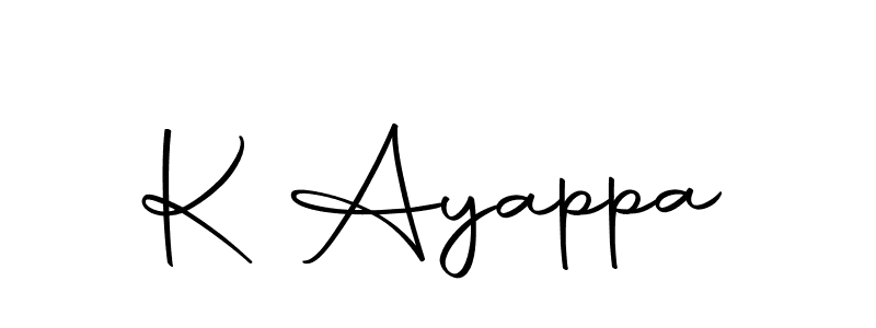 How to make K Ayappa signature? Autography-DOLnW is a professional autograph style. Create handwritten signature for K Ayappa name. K Ayappa signature style 10 images and pictures png