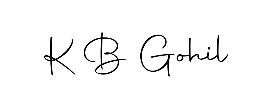 if you are searching for the best signature style for your name K B Gohil. so please give up your signature search. here we have designed multiple signature styles  using Autography-DOLnW. K B Gohil signature style 10 images and pictures png