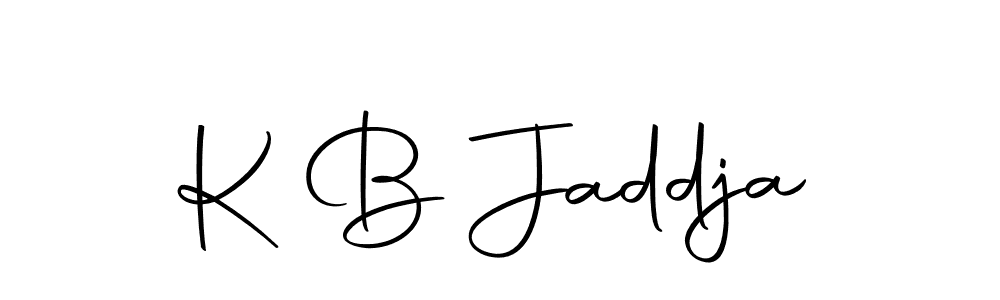 K B Jaddja stylish signature style. Best Handwritten Sign (Autography-DOLnW) for my name. Handwritten Signature Collection Ideas for my name K B Jaddja. K B Jaddja signature style 10 images and pictures png