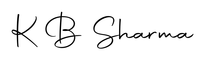 How to make K B Sharma signature? Autography-DOLnW is a professional autograph style. Create handwritten signature for K B Sharma name. K B Sharma signature style 10 images and pictures png