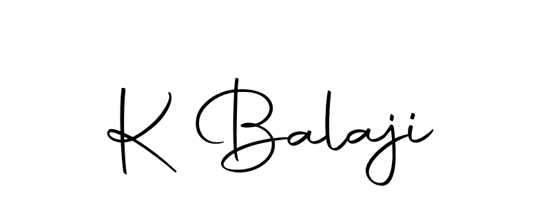 Design your own signature with our free online signature maker. With this signature software, you can create a handwritten (Autography-DOLnW) signature for name K Balaji. K Balaji signature style 10 images and pictures png