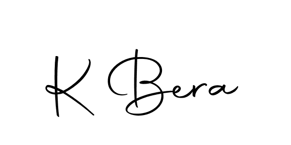 Design your own signature with our free online signature maker. With this signature software, you can create a handwritten (Autography-DOLnW) signature for name K Bera. K Bera signature style 10 images and pictures png