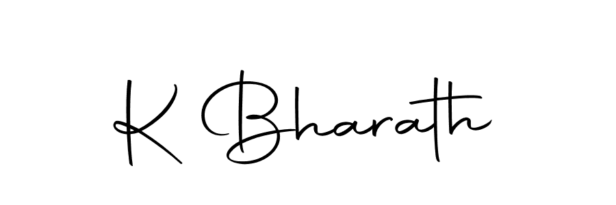 Design your own signature with our free online signature maker. With this signature software, you can create a handwritten (Autography-DOLnW) signature for name K Bharath. K Bharath signature style 10 images and pictures png