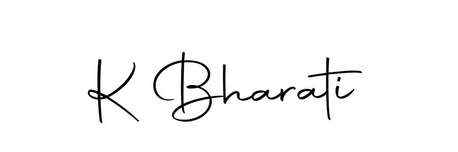 Autography-DOLnW is a professional signature style that is perfect for those who want to add a touch of class to their signature. It is also a great choice for those who want to make their signature more unique. Get K Bharati name to fancy signature for free. K Bharati signature style 10 images and pictures png