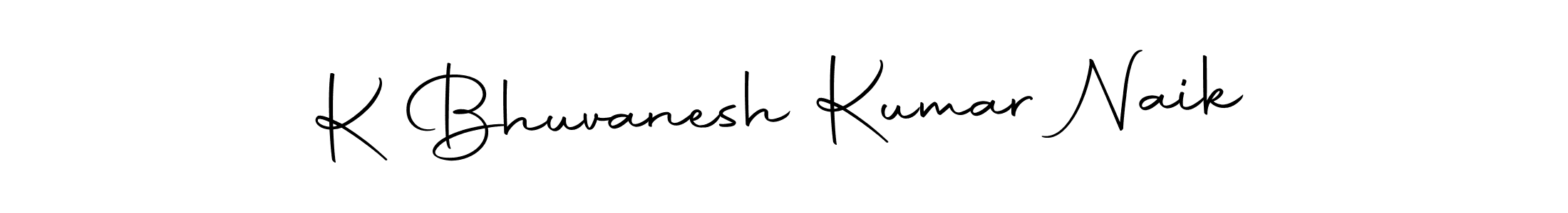 Create a beautiful signature design for name K Bhuvanesh Kumar Naik. With this signature (Autography-DOLnW) fonts, you can make a handwritten signature for free. K Bhuvanesh Kumar Naik signature style 10 images and pictures png