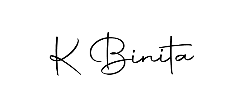 Make a beautiful signature design for name K Binita. With this signature (Autography-DOLnW) style, you can create a handwritten signature for free. K Binita signature style 10 images and pictures png