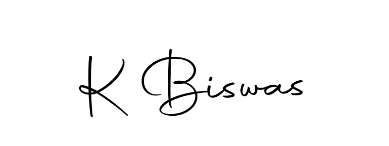 Design your own signature with our free online signature maker. With this signature software, you can create a handwritten (Autography-DOLnW) signature for name K Biswas. K Biswas signature style 10 images and pictures png