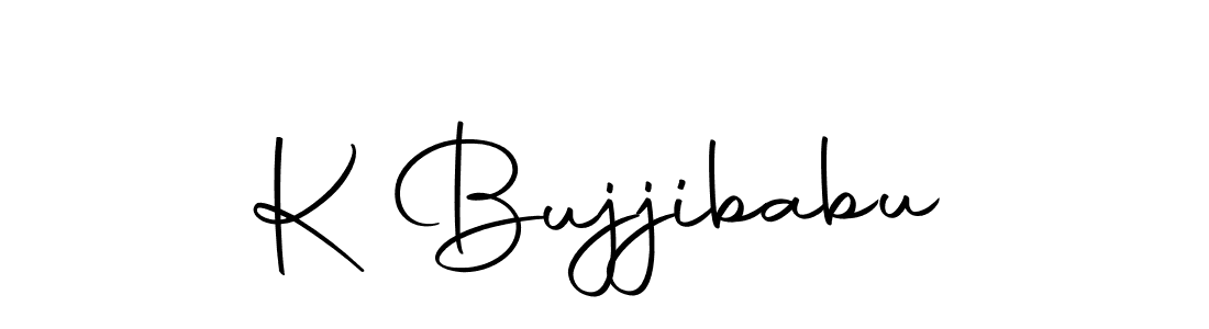 You should practise on your own different ways (Autography-DOLnW) to write your name (K Bujjibabu) in signature. don't let someone else do it for you. K Bujjibabu signature style 10 images and pictures png