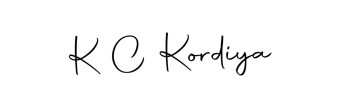 Design your own signature with our free online signature maker. With this signature software, you can create a handwritten (Autography-DOLnW) signature for name K C Kordiya. K C Kordiya signature style 10 images and pictures png